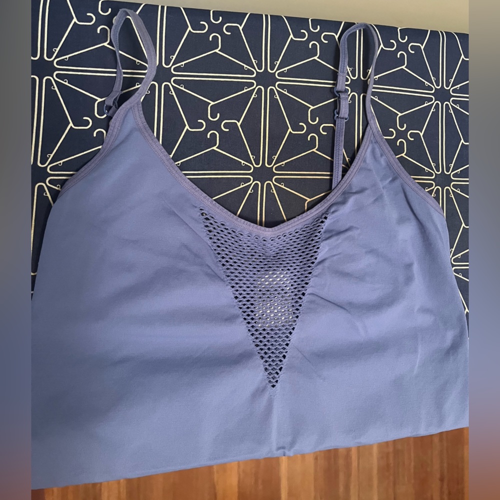 **not for sale, sold elswhere***PINK brand, Periwinkle, size Large Body Suit